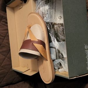 New!! Timberland Earthkeepers Sheafe leather thong Sandals🩴. Never worn!